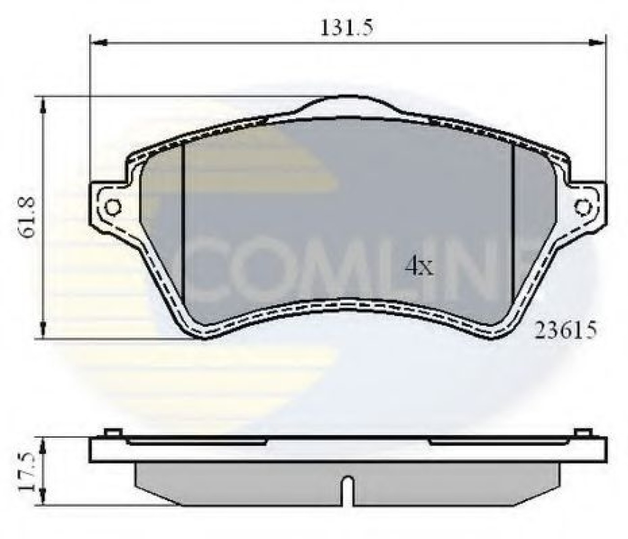 Set placute frana,frana disc LAND ROVER FREELANDER Soft Top (LN) (1998 - 2006) COMLINE CBP0873 piesa NOUA