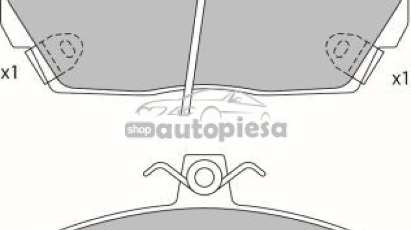 Set placute frana,frana disc LAND ROVER FREELANDER (LN) (1998 - 2006) KRIEGER 0950006397 piesa NOUA