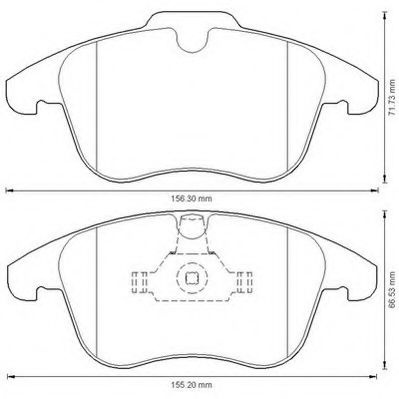Set placute frana,frana disc LAND ROVER FREELANDER 2 (LF, FA) (2006 - 2014) JURID 573201JC piesa NOUA