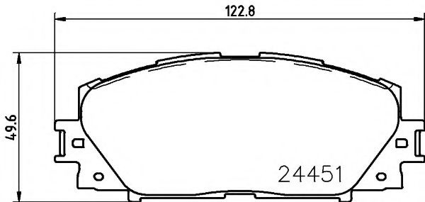 Set placute frana,frana disc LEXUS CT (ZWA1) (2010 - 2016) TEXTAR 2445101 piesa NOUA