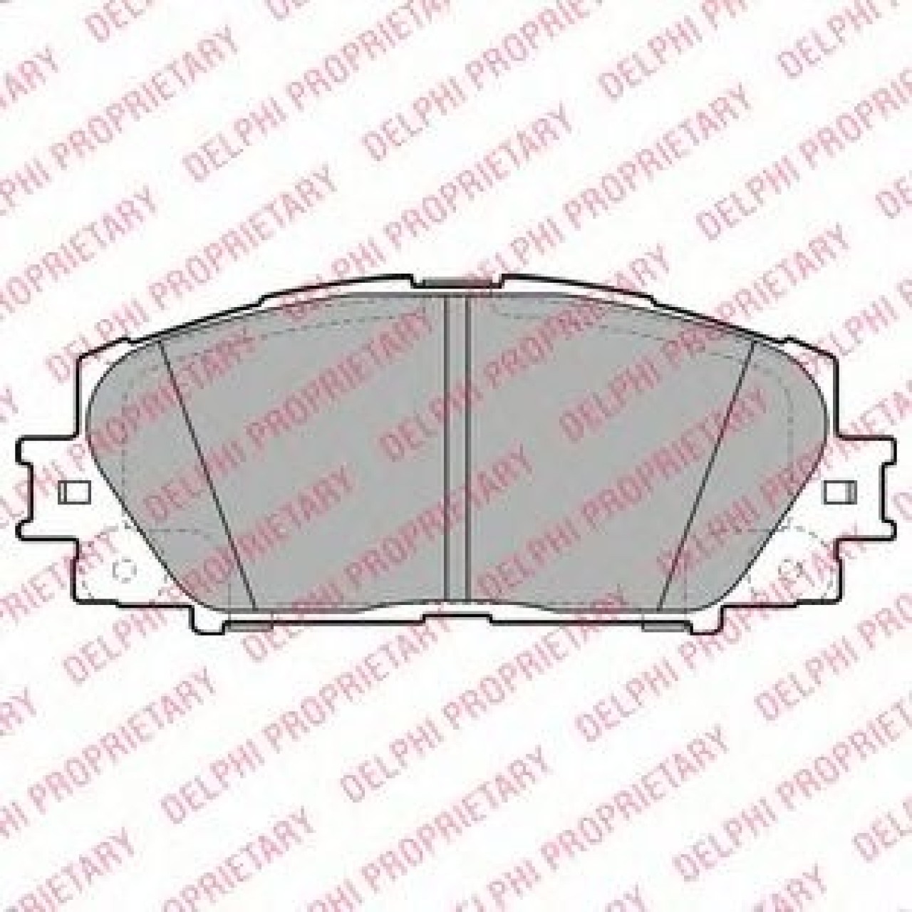 Set placute frana,frana disc LEXUS CT (ZWA1) (2010 - 2016) DELPHI LP2135 piesa NOUA