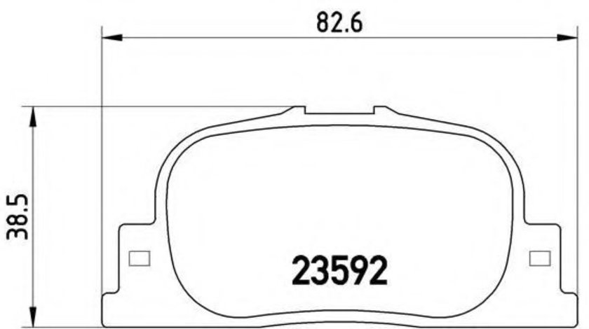 Set placute frana,frana disc LEXUS ES (MCV_, VZV_) (1996 - 2008) BREMBO P 83 063 piesa NOUA