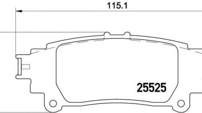 Set placute frana,frana disc LEXUS GS (GRL1, GWL1) (2011 - 2016) BREMBO P 83 132 piesa NOUA