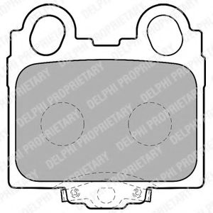 Set placute frana,frana disc LEXUS IS I (JCE1, GXE1) (1999 - 2005) DELPHI LP1510 piesa NOUA