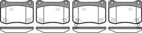 Set placute frana,frana disc LEXUS IS II (GSE2, ALE2, USE2) (2005 - 2016) REMSA 1353.02 piesa NOUA