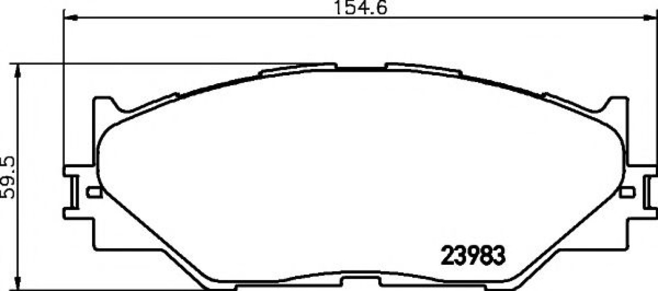 Set placute frana,frana disc LEXUS IS II (GSE2, ALE2, USE2) (2005 - 2016) TEXTAR 2398301 piesa NOUA