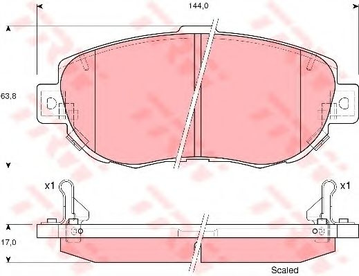 Set placute frana,frana disc LEXUS IS SportCross (2001 - 2005) TRW GDB3235 piesa NOUA