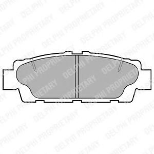 Set placute frana,frana disc LEXUS LS (UCF10) (1989 - 1995) DELPHI LP937 piesa NOUA