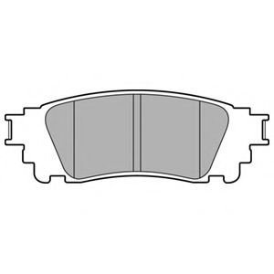 Set placute frana,frana disc LEXUS NX (ZGZ1, AGZ1, AYZ1) (2014 - 2016) DELPHI LP3171 piesa NOUA