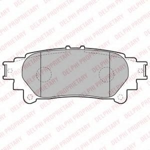 Set placute frana,frana disc LEXUS RX (GGL1, GYL1, AGL1) (2008 - 2015) DELPHI LP2196 piesa NOUA