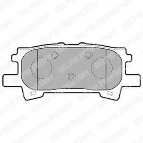 Set placute frana,frana disc LEXUS RX (MHU3, GSU3, MCU3) (2003 - 2008) DELPHI LP1820 piesa NOUA