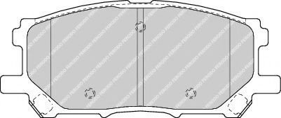 Set placute frana,frana disc LEXUS RX (MHU3, GSU3, MCU3) (2003 - 2008) FERODO FDB1715 piesa NOUA