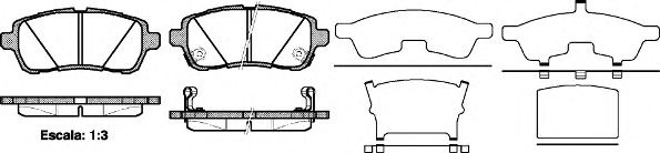 Set placute frana,frana disc MAZDA 2 (DE) (2007 - 2015) REMSA 1281.02 piesa NOUA