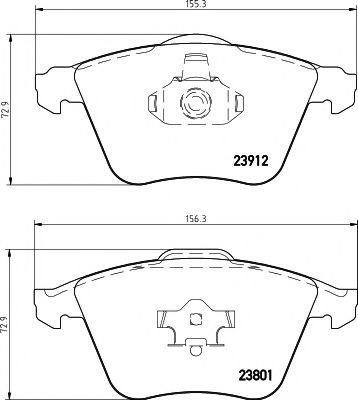 Set placute frana,frana disc MAZDA 3 (BK) (2003 - 2009) TEXTAR 2391201 piesa NOUA