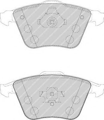 Set placute frana,frana disc MAZDA 3 (BK) (2003 - 2009) FERODO FDB1706 piesa NOUA
