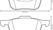 Set placute frana,frana disc MAZDA 3 (BK) (2003 - ...