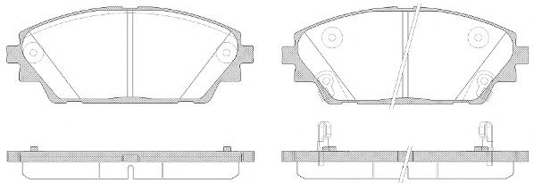 Set placute frana,frana disc MAZDA 3 (BM) (2013 - 2016) REMSA 1569.02 piesa NOUA