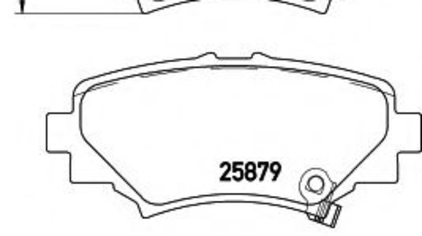 Set placute frana,frana disc MAZDA 3 (BM) (2013 - 2016) TEXTAR 2587801 piesa NOUA