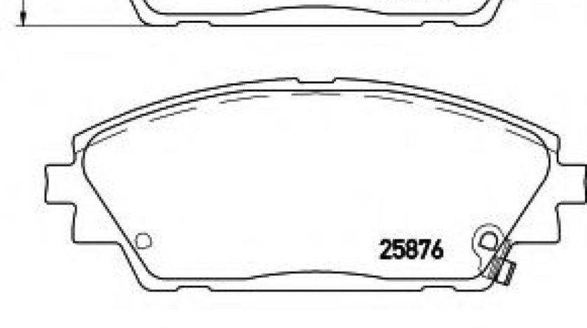 Set placute frana,frana disc MAZDA 3 (BM) (2013 - 2016) BREMBO P 49 050 piesa NOUA