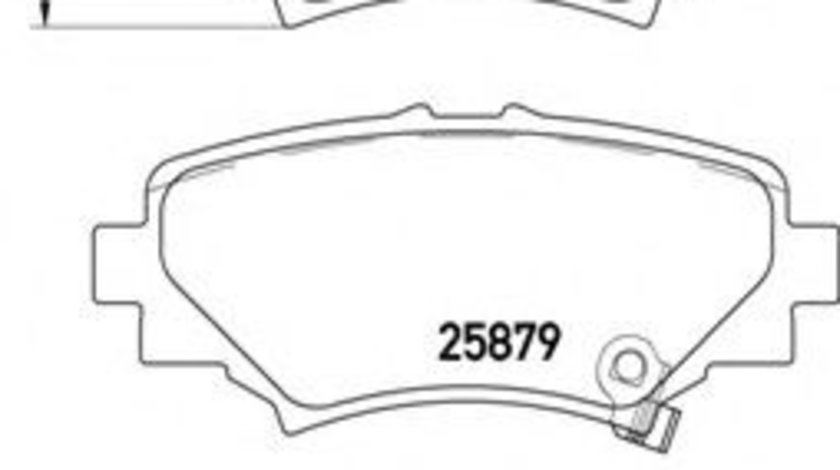 Set placute frana,frana disc MAZDA 3 (BM) (2013 - 2016) BREMBO P 49 049 piesa NOUA