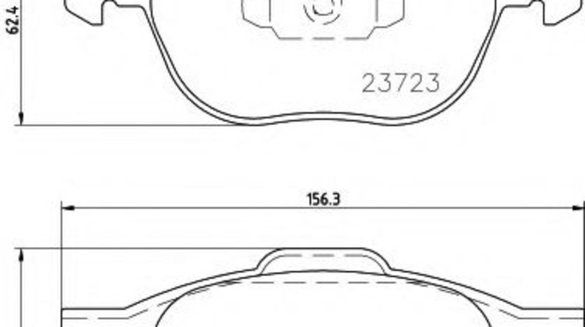 Set placute frana,frana disc MAZDA 3 Limuzina (BK) (1999 - 2009) HELLA PAGID 8DB 355 011-191 piesa NOUA