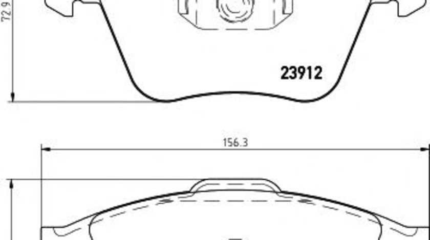 Set placute frana,frana disc MAZDA 3 Limuzina (BK) (1999 - 2009) TEXTAR 2391201 piesa NOUA