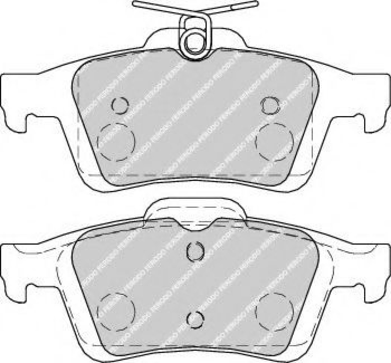 Set placute frana,frana disc MAZDA 5 (CW) (2010 - 2016) FERODO FDB1931 piesa NOUA