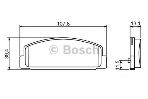 Set placute frana,frana disc MAZDA 6 Combi (GH) (2008 - 2016) BOSCH 0 986 424 817 piesa NOUA