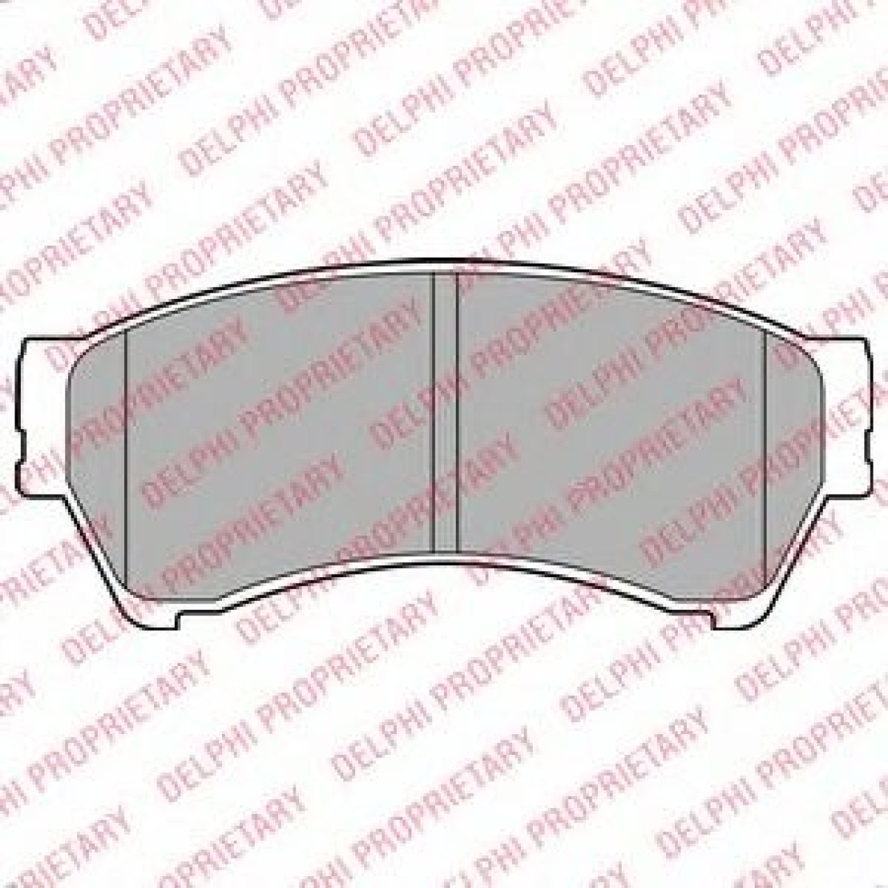 Set placute frana,frana disc MAZDA 6 Combi (GH) (2008 - 2016) DELPHI LP2111 piesa NOUA