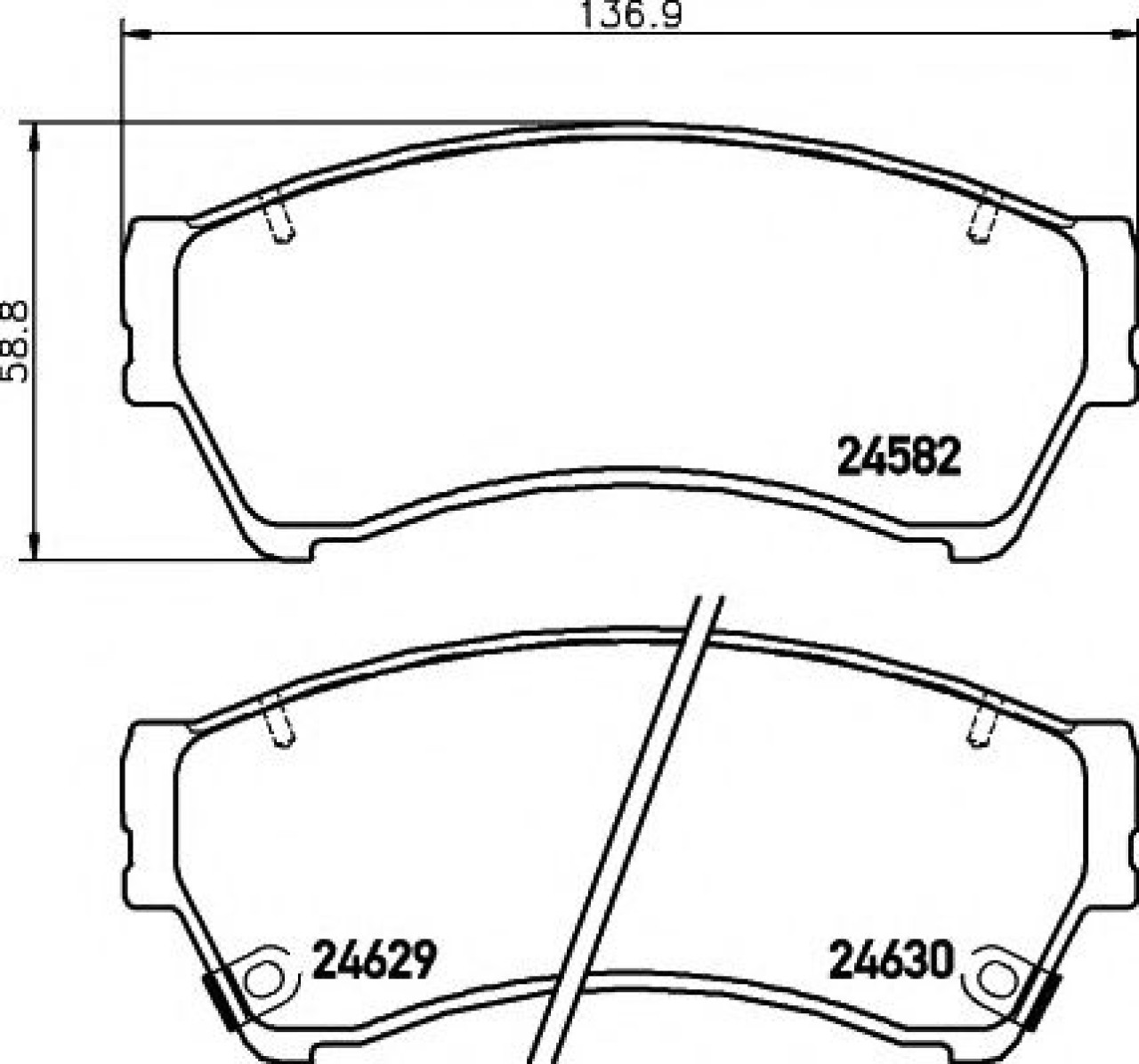Set placute frana,frana disc MAZDA 6 Combi (GH) (2008 - 2016) TEXTAR 2458202 piesa NOUA