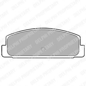 Set placute frana,frana disc MAZDA 6 Combi (GH) (2008 - 2016) DELPHI LP1766 piesa NOUA