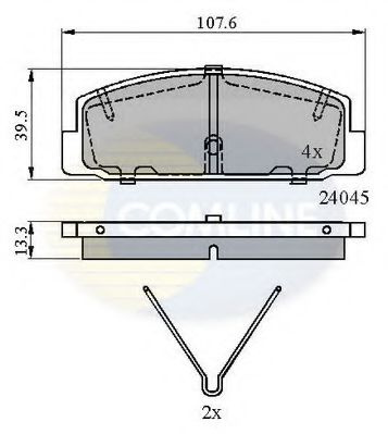 Set placute frana,frana disc MAZDA 6 Combi (GH) (2008 - 2016) COMLINE CBP0986 piesa NOUA