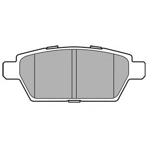 Set placute frana,frana disc MAZDA 6 (GG) (2002 - 2008) DELPHI LP2493 piesa NOUA