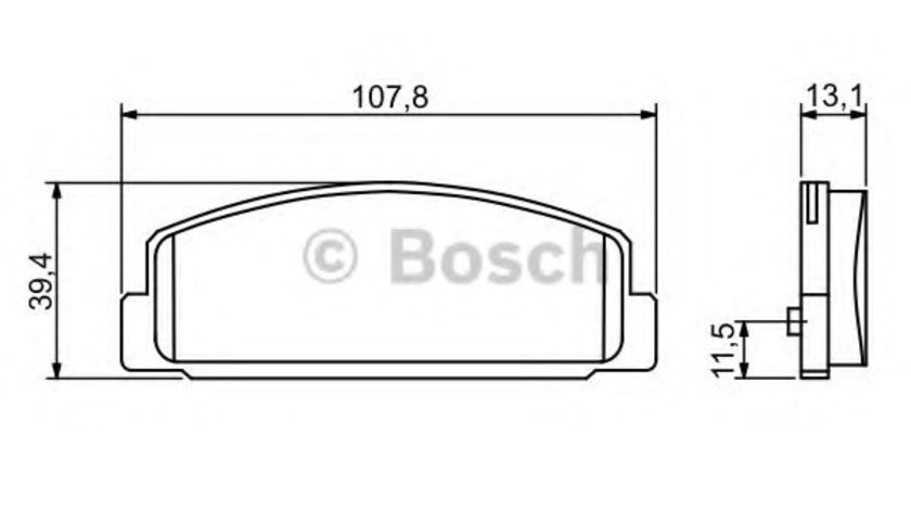 Set placute frana,frana disc MAZDA 6 (GG) (2002 - 2008) BOSCH 0 986 424 817 piesa NOUA