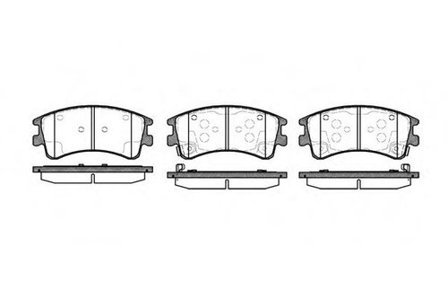 Set placute frana,frana disc MAZDA 6 (GG) (2002 - 2008) REMSA 0970.02 piesa NOUA