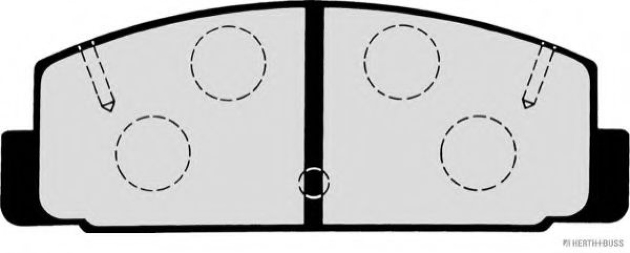 Set placute frana,frana disc MAZDA 6 (GG) (2002 - 2008) HERTH+BUSS JAKOPARTS J3613002 piesa NOUA