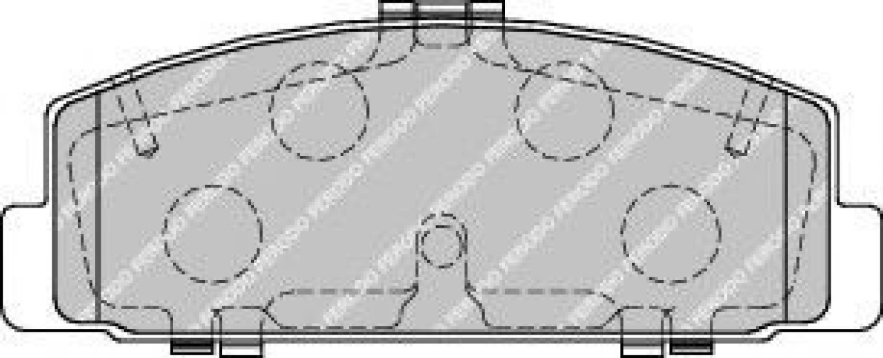Set placute frana,frana disc MAZDA 6 (GG) (2002 - 2008) FERODO FDB1721 piesa NOUA