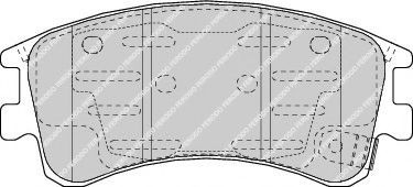Set placute frana,frana disc MAZDA 6 (GG) (2002 - 2008) FERODO FDB1619 piesa NOUA
