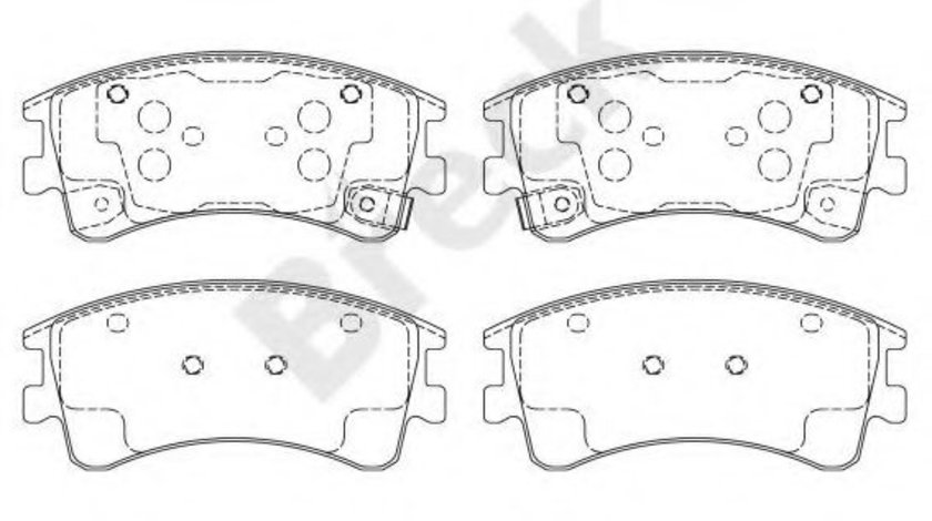 Set placute frana,frana disc MAZDA 6 (GG) (2002 - 2008) Break 24046 00 701 10 piesa NOUA