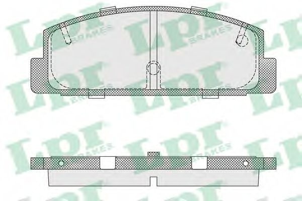 Set placute frana,frana disc MAZDA 6 (GH) (2007 - 2016) LPR 05P876 piesa NOUA