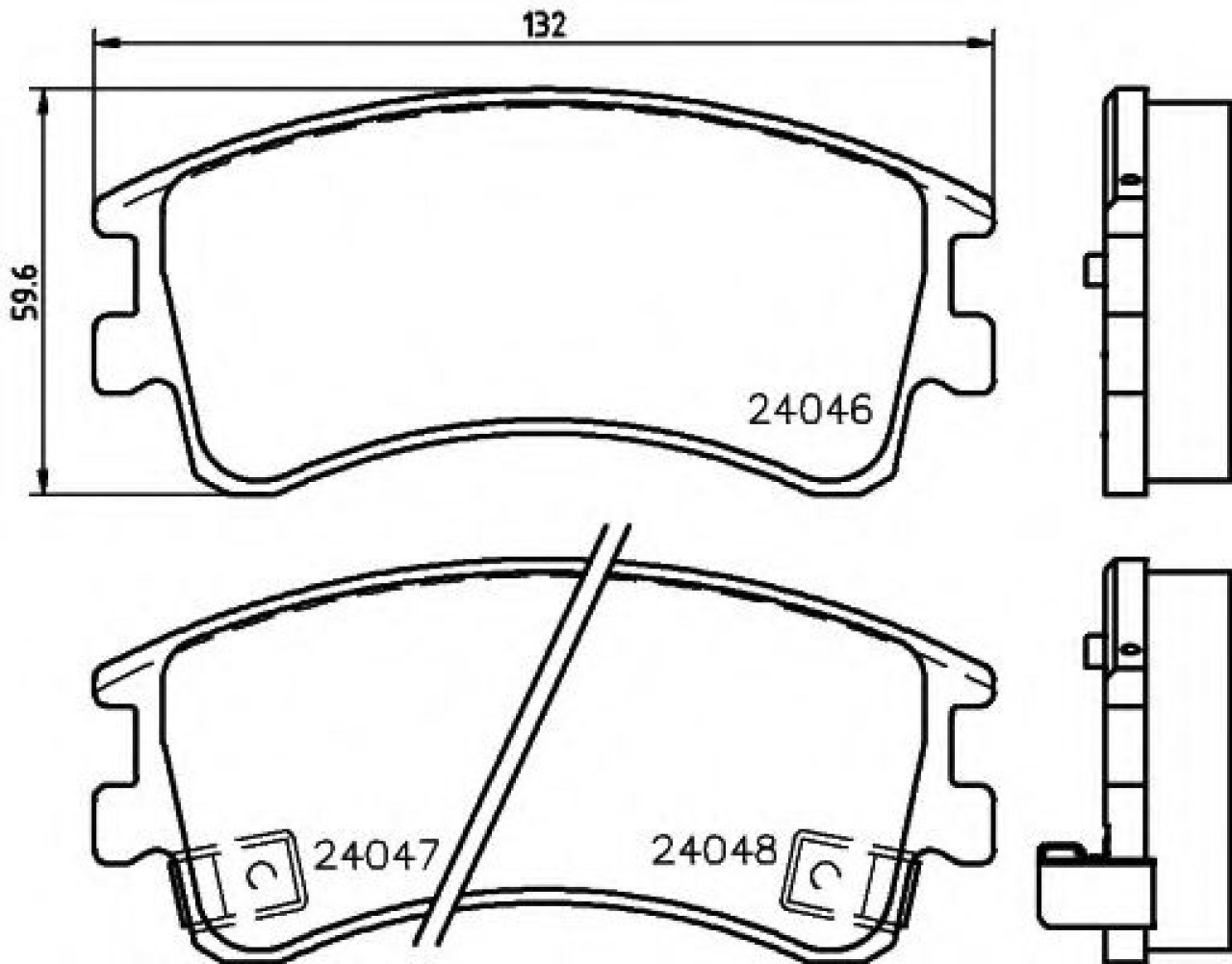 Set placute frana,frana disc MAZDA 6 Hatchback (GG) (2002 - 2008) TEXTAR 2404601 piesa NOUA