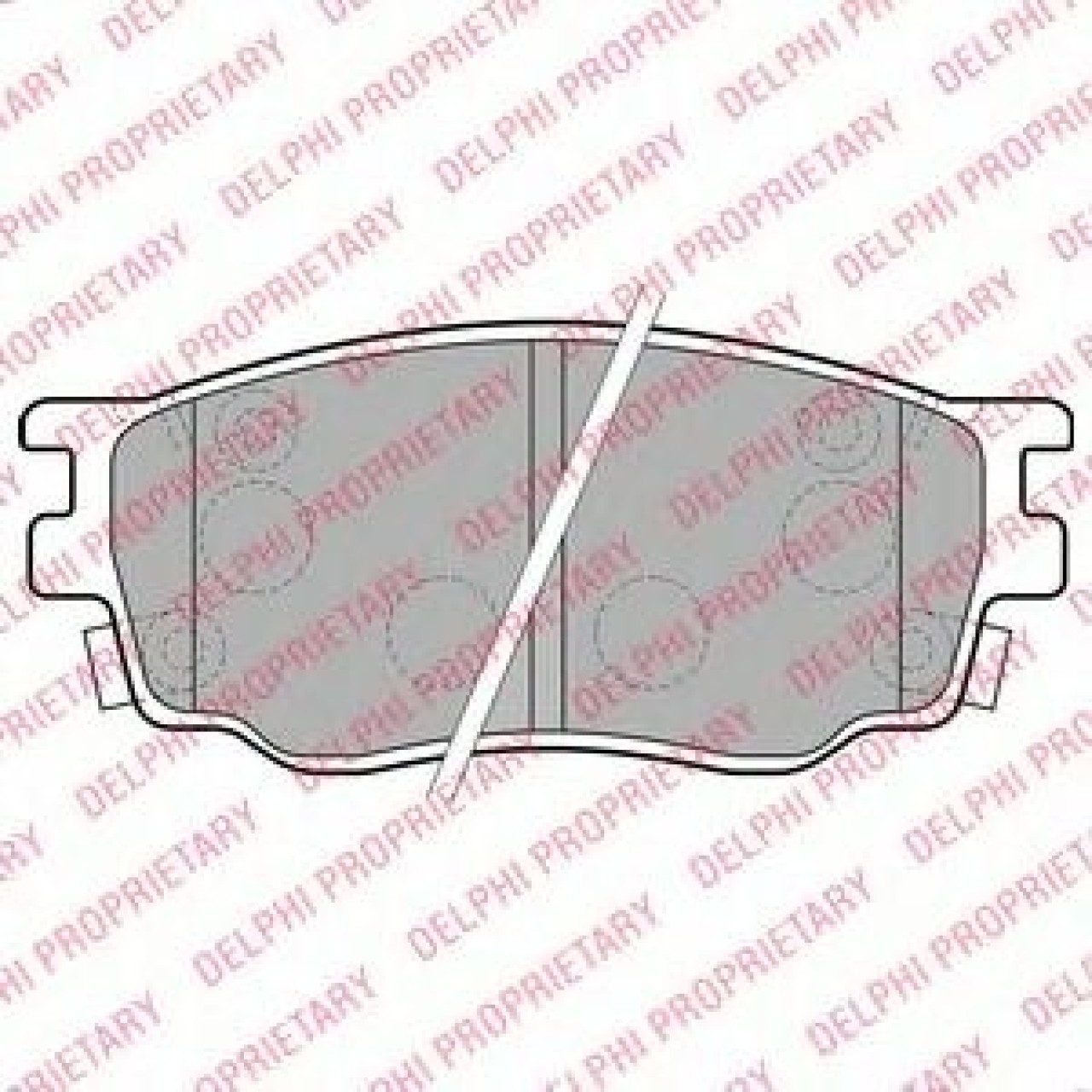 Set placute frana,frana disc MAZDA 6 Hatchback (GG) (2002 - 2008) DELPHI LP1916 piesa NOUA