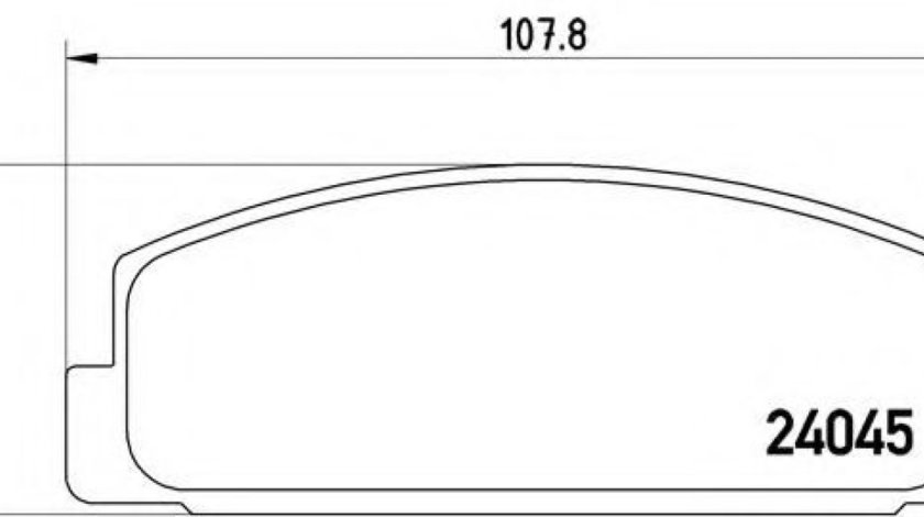 Set placute frana,frana disc MAZDA 6 Hatchback (GG) (2002 - 2008) BREMBO P 49 036 piesa NOUA