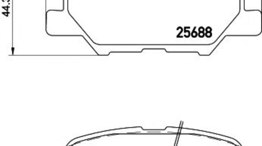 Set placute frana,frana disc MAZDA 6 Limuzina (GJ, GH) (2012 - 2016) TEXTAR 2568801 piesa NOUA