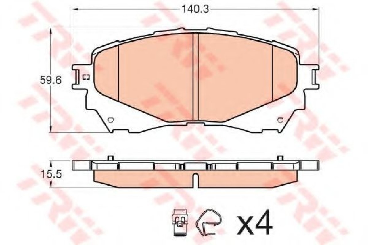Set placute frana,frana disc MAZDA 6 Limuzina (GJ, GH) (2012 - 2016) TRW GDB3580 piesa NOUA