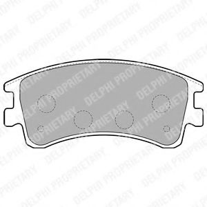 Set placute frana,frana disc MAZDA 6 Station Wagon (GY) (2002 - 2007) DELPHI LP1799 piesa NOUA