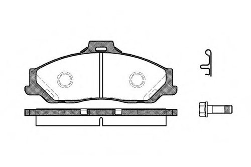 Set placute frana,frana disc MAZDA B-SERIE (UN) (1998 - 2006) REMSA 0730.01 piesa NOUA
