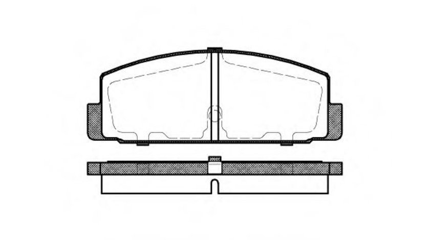 Set placute frana,frana disc MAZDA BT-50 (CD, UN) (2006 - 2016) REMSA 0179.30 piesa NOUA