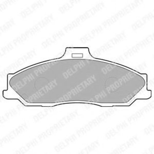Set placute frana,frana disc MAZDA BT-50 (CD, UN) (2006 - 2016) DELPHI LP1555 piesa NOUA