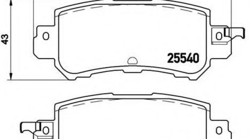 Set placute frana,frana disc MAZDA CX-3 (DK) (2015 - 2016) BREMBO P 49 047 produs NOU